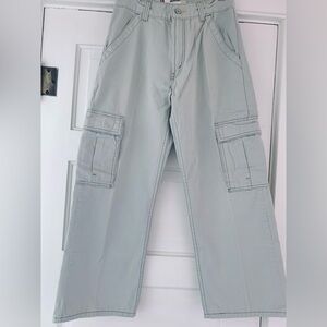 Levi's Gray Ankle Cropped Pants